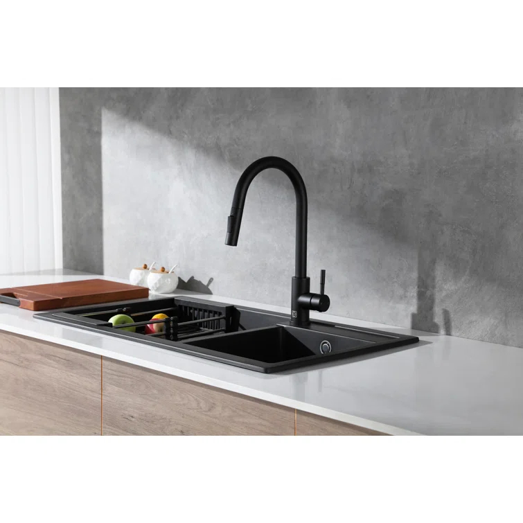 Elegant Lighting Luca Pull Down Spray Touch Kitchen Faucet