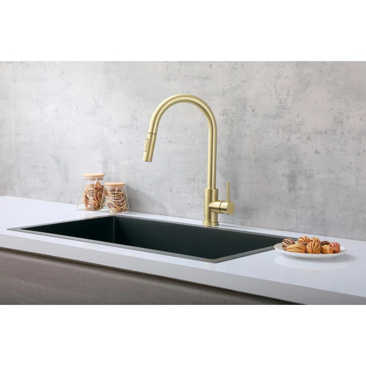 Elegant Lighting Luca Pull Down Spray Touch Kitchen Faucet
