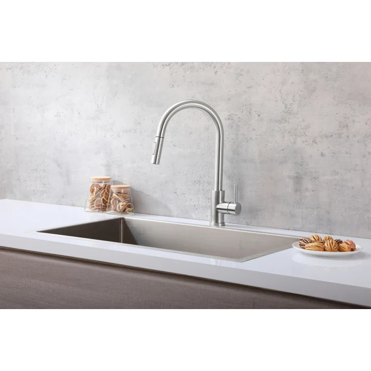 Elegant Lighting Luca Pull Down Spray Touch Kitchen Faucet