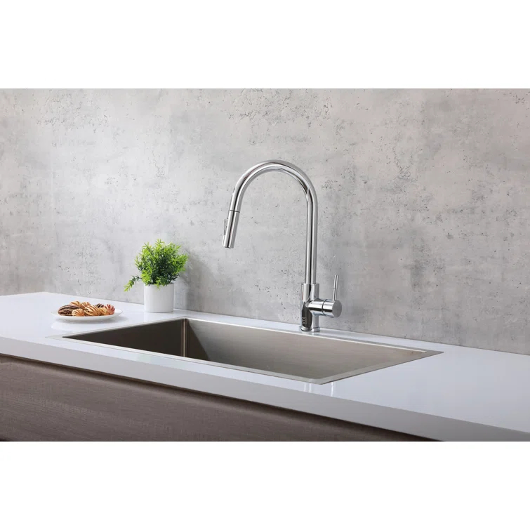 Elegant Lighting Luca Pull Down Spray Touch Kitchen Faucet