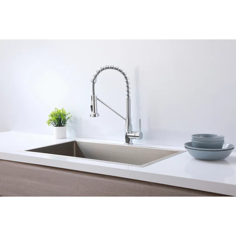 Elegant Lighting Yara Pull Down Spray Kitchen Faucet