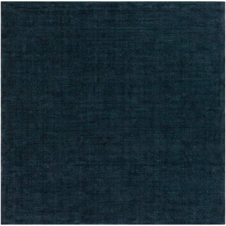 Crowe Wool Dark Blue Performance Area Rug