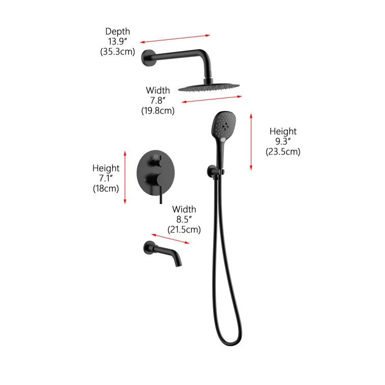 George Pressure-Balanced All-In-One Kit with Rough in-Valve