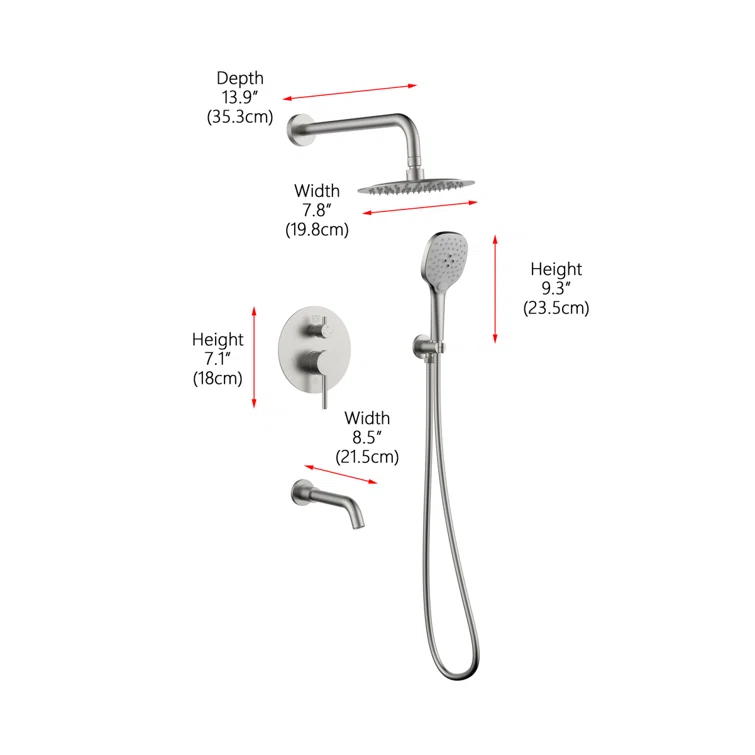 George Pressure-Balanced All-In-One Kit with Rough in-Valve
