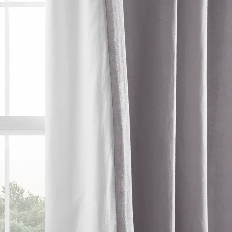 Briella French Linen Room Darkening Curtain