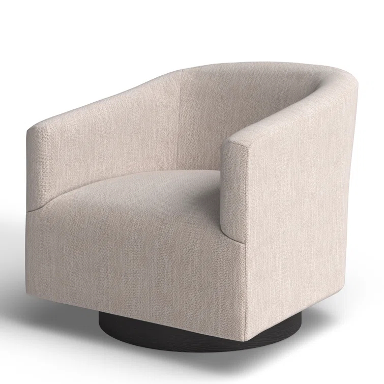 Donovan Upholstered Swivel Barrel Chair
