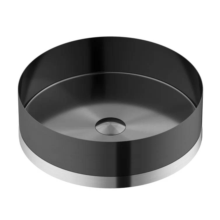 Karran Cinox 15.75'' Stainless Steel Circular Bathroom Sink