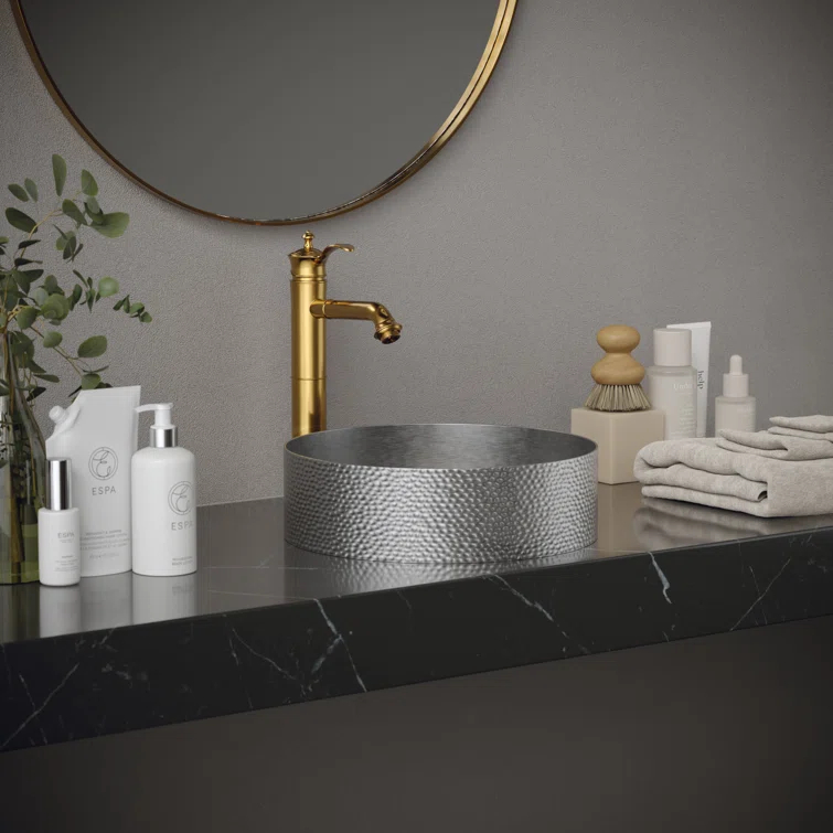 Karran Cinox 15'' Stainless Steel Circular Bathroom Sink