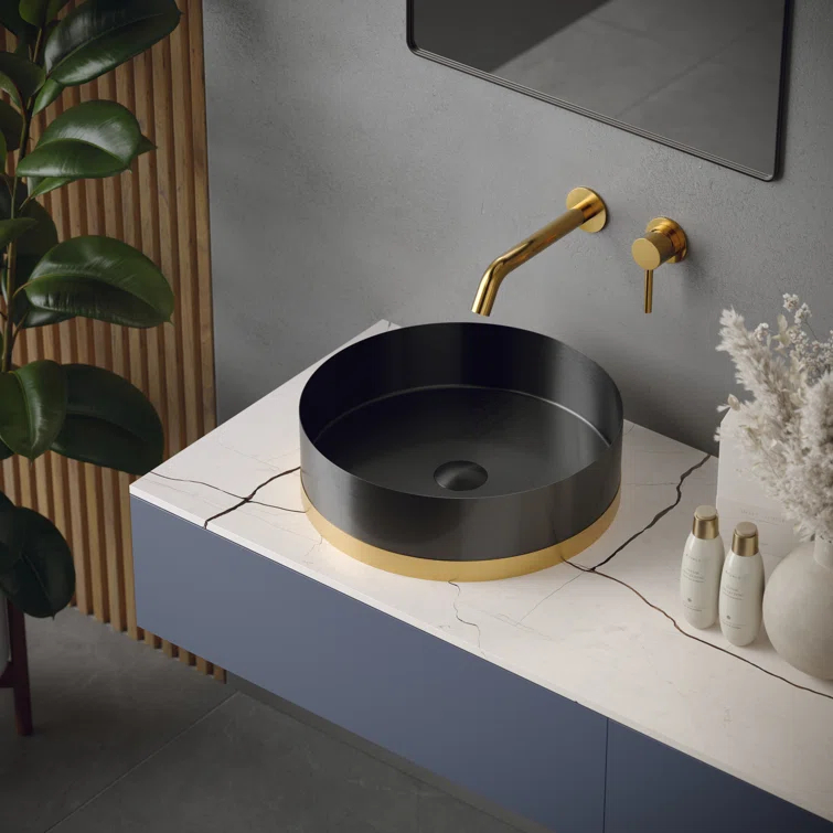 Karran Cinox 15.75'' Stainless Steel Circular Bathroom Sink