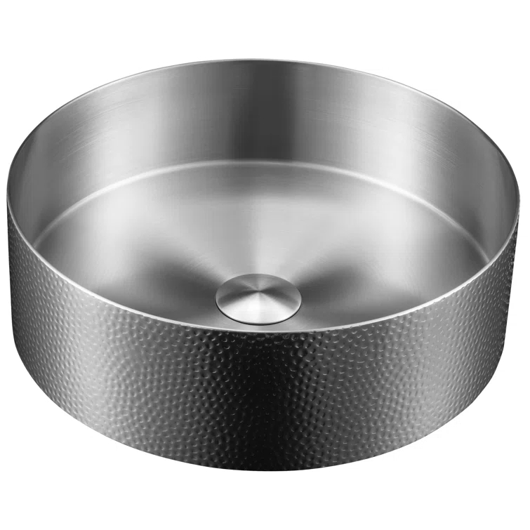 Karran Cinox 15'' Stainless Steel Circular Bathroom Sink