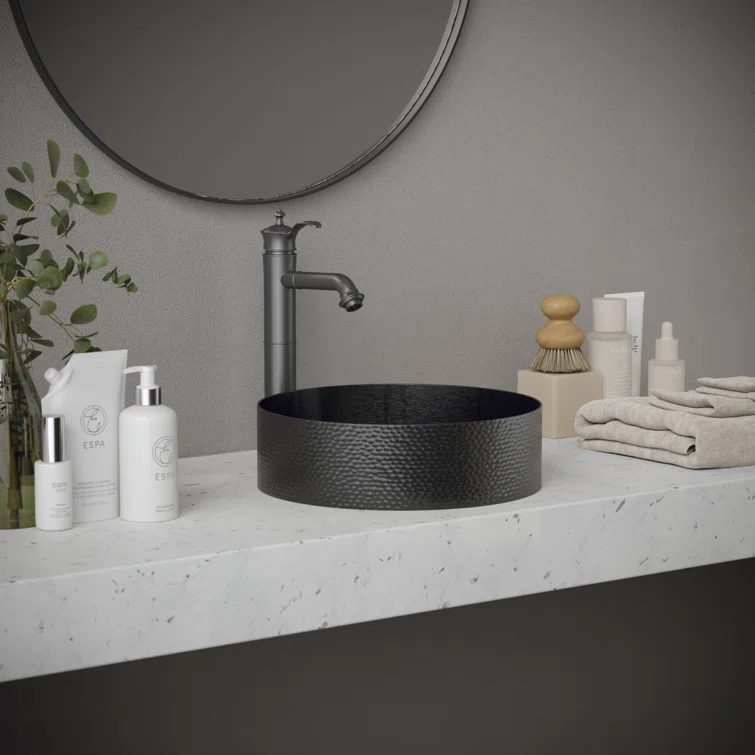 Karran Cinox 15'' Stainless Steel Circular Bathroom Sink