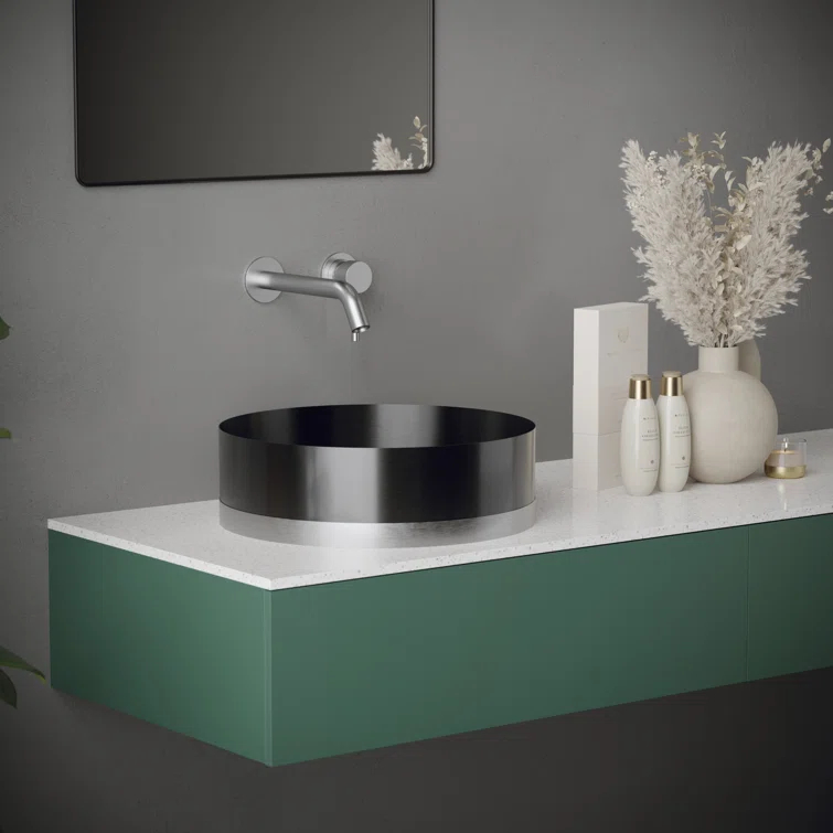 Karran Cinox 15.75'' Stainless Steel Circular Bathroom Sink