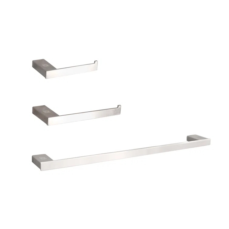 Elegant Lighting HWB-13S3RBNK Sofia 3 - Piece Bathroom Hardware Set