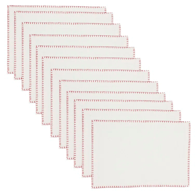 Saro Ivara Cotton Rectangle Placemat (Set of 12)