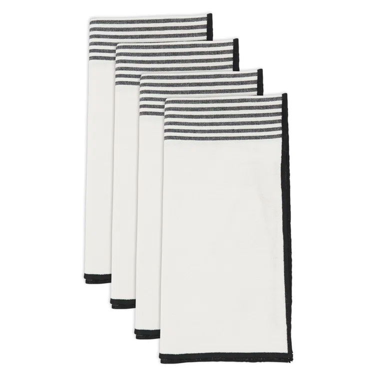 100% Cotton No Pattern Rectangle Napkin (Set of 4)