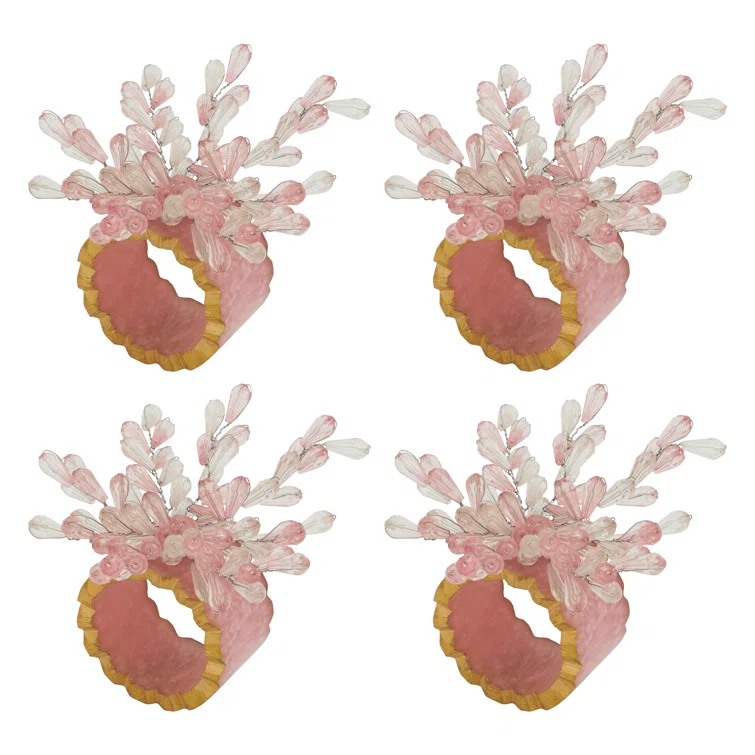 Saro Napkin Ring Collection Napkin Ring (Set of 4)