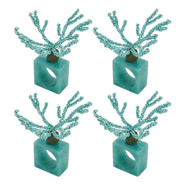 Saro Napkin Ring Collection Napkin Ring (Set of 4)