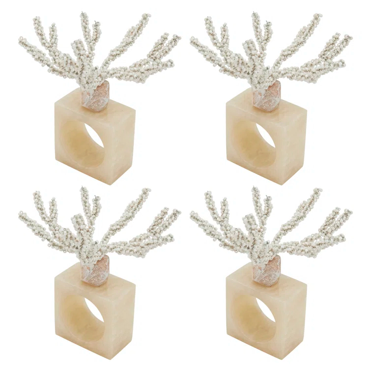 Saro Napkin Ring Collection Napkin Ring (Set of 4)