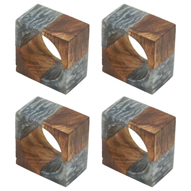 Saro Napkin Ring Collection Napkin Ring (Set of 4)