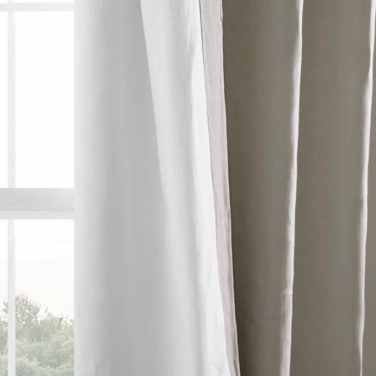 Briella French Linen Room Darkening Curtain