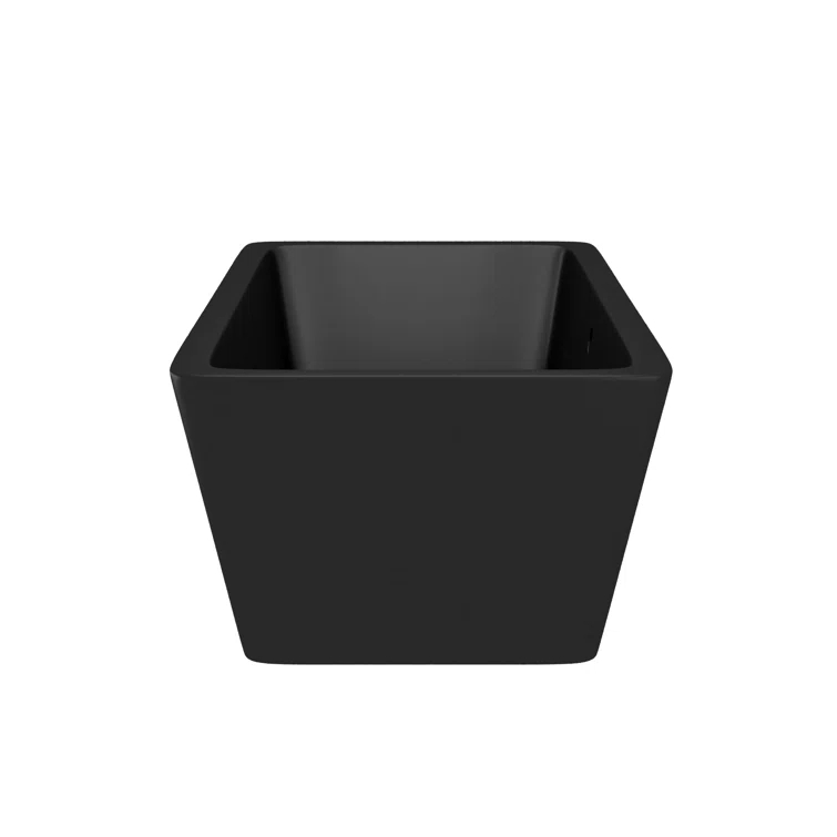NativeStone 66" x 34" Freestanding Soaking Cement Bathtub