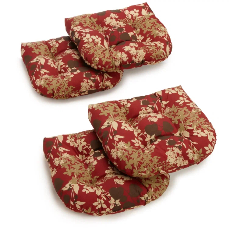 Red Barrel Studio® Outdoor 5'' Dining Chair Seat Cushion (Set of 4)