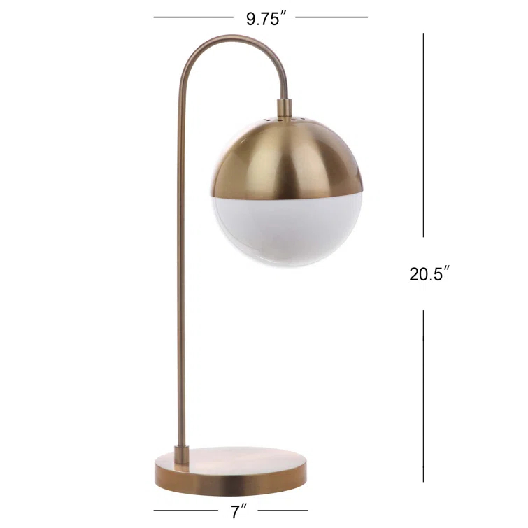 Gareth 20.5" Brass Desk Lamp