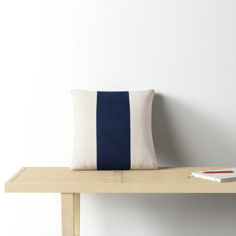 Kat Striped Cotton Throw Pillow