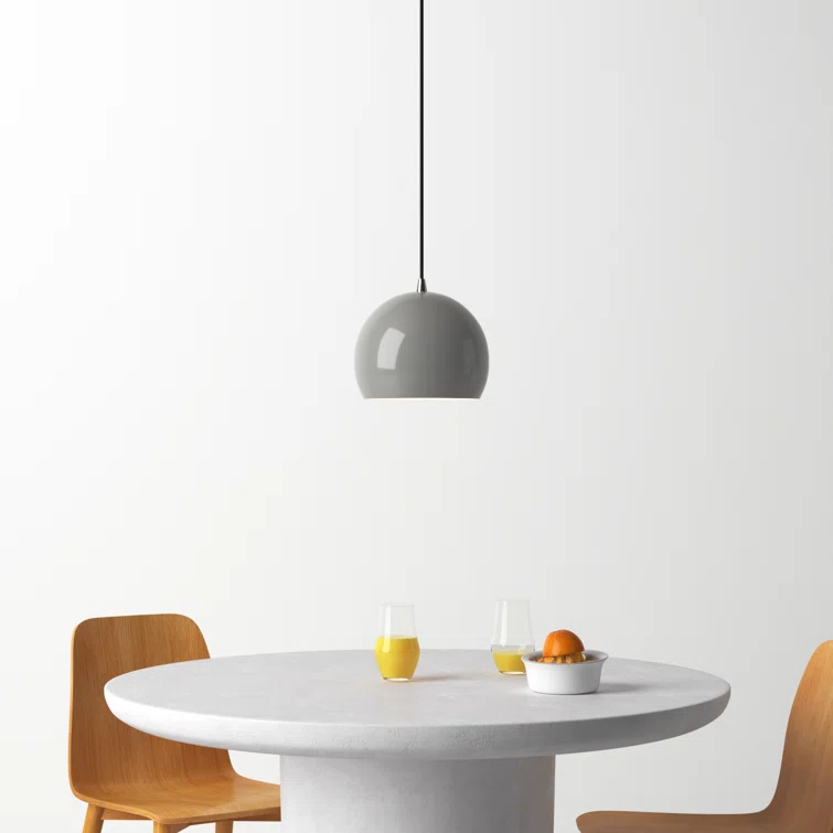 Schultz Single Light Metal Dimmable Pendant
