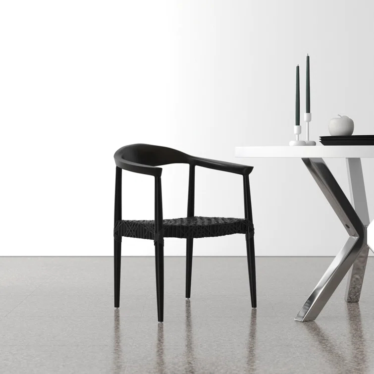 Kazbah Leather Dining Arm Chair