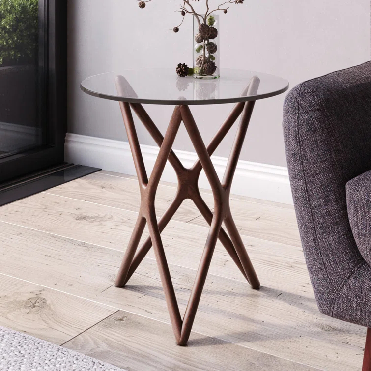 Lark Glass End Table