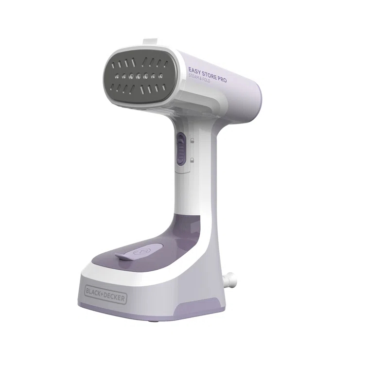 BLACK+DECKER Easy Foldable Steamer, GS0311-1PD, 45-Sec Heat Up, Extra Long Power Cord & Lint Remover