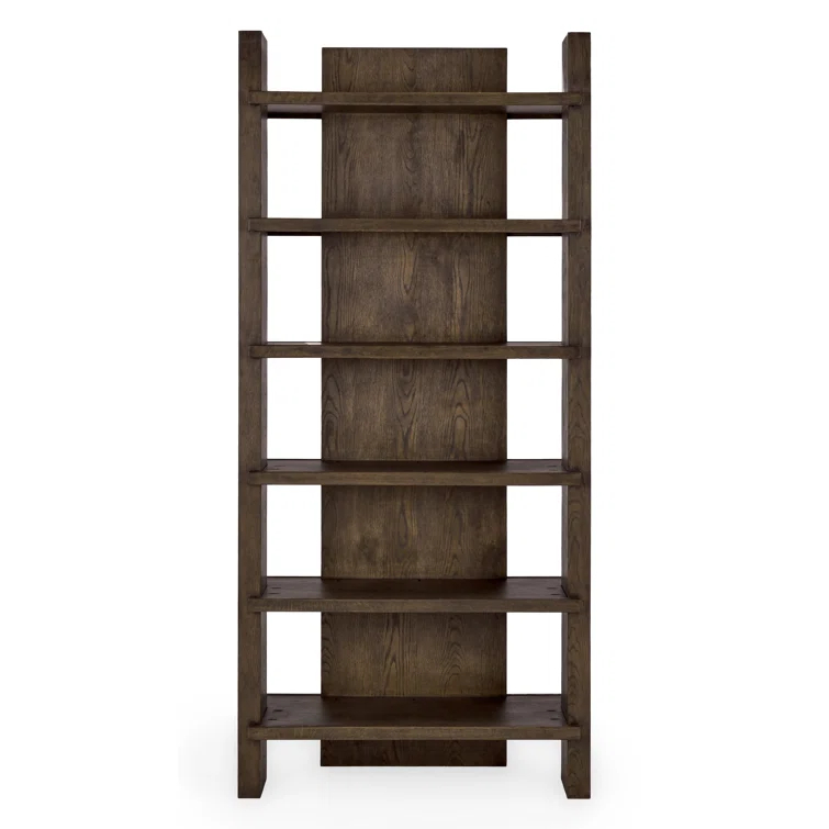 Doku Dark Brown Oak Wood 91" Bookcase