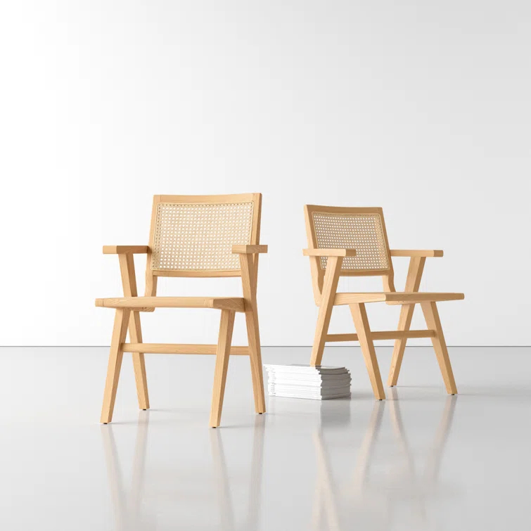 AllModern Atticus 18.10'' H Ash Armchair (Set of 2)