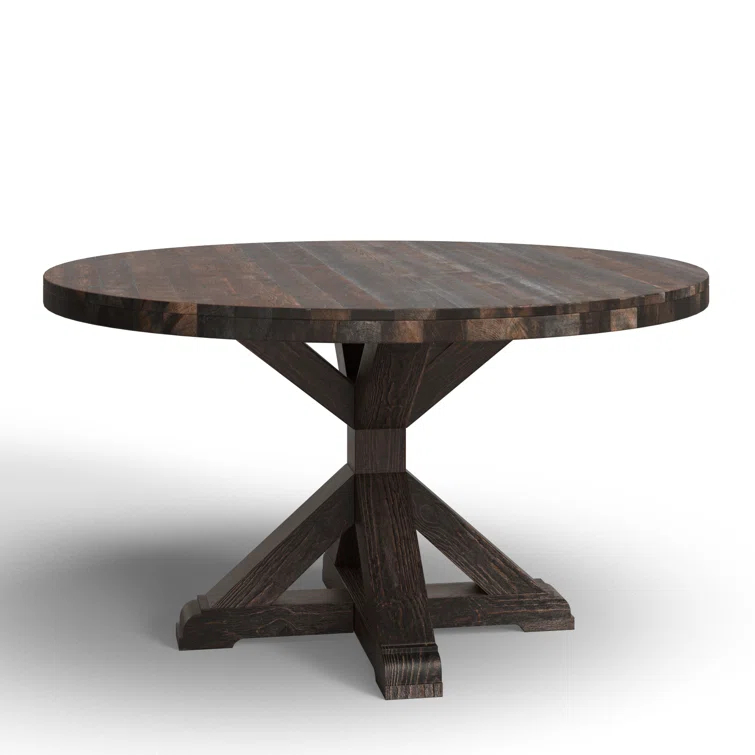 Bianca Round Solid Wood Dining Table