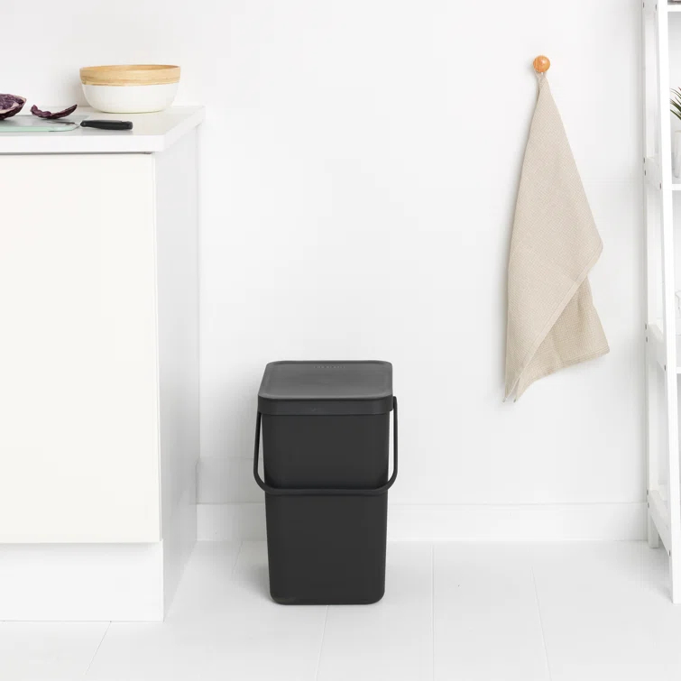 Brabantia Sort & Go Plastic Recycling Bin, 6.6 Gallon