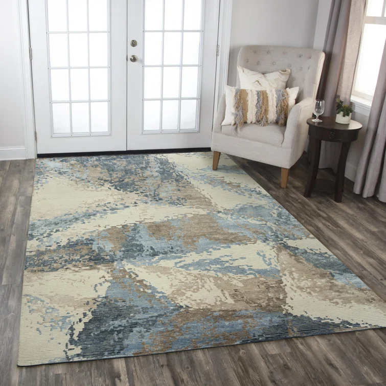 New Zealand Wool Abstract Rug