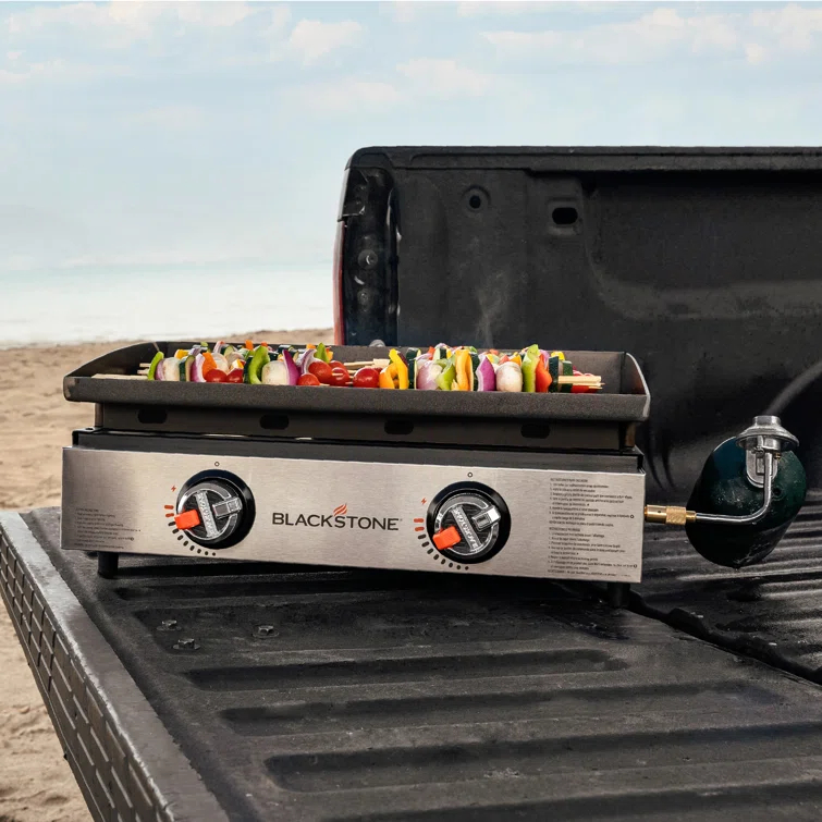 Blackstone 22" Original Omnivore Tabletop Griddle 2-Burner Liquid Propane Flat Top Grill