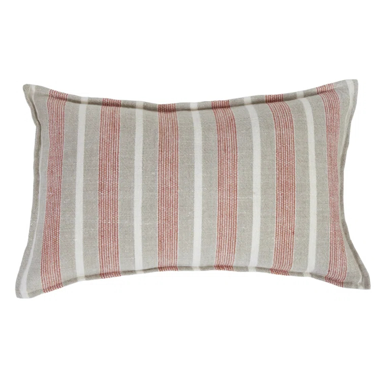 Montecito Striped Linen Throw Pillow
