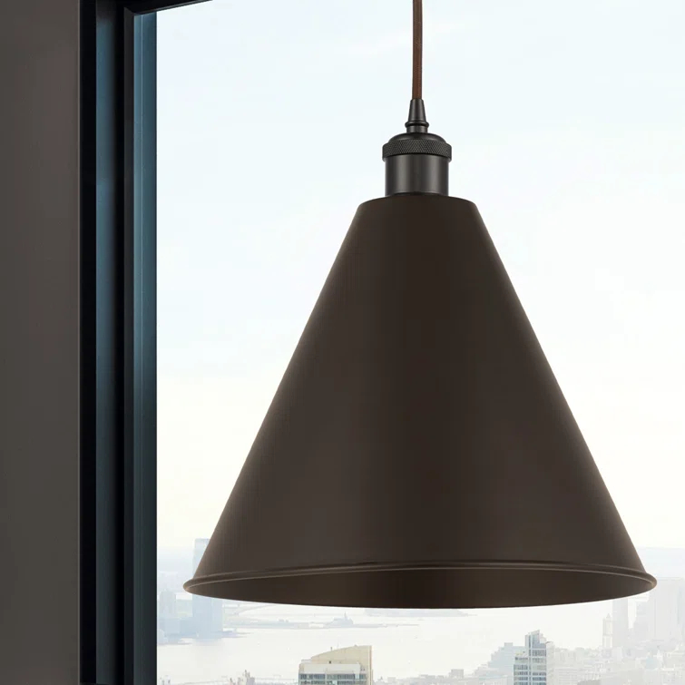 Ballston Cone 1 - Light Single Drop Pendant Pendant