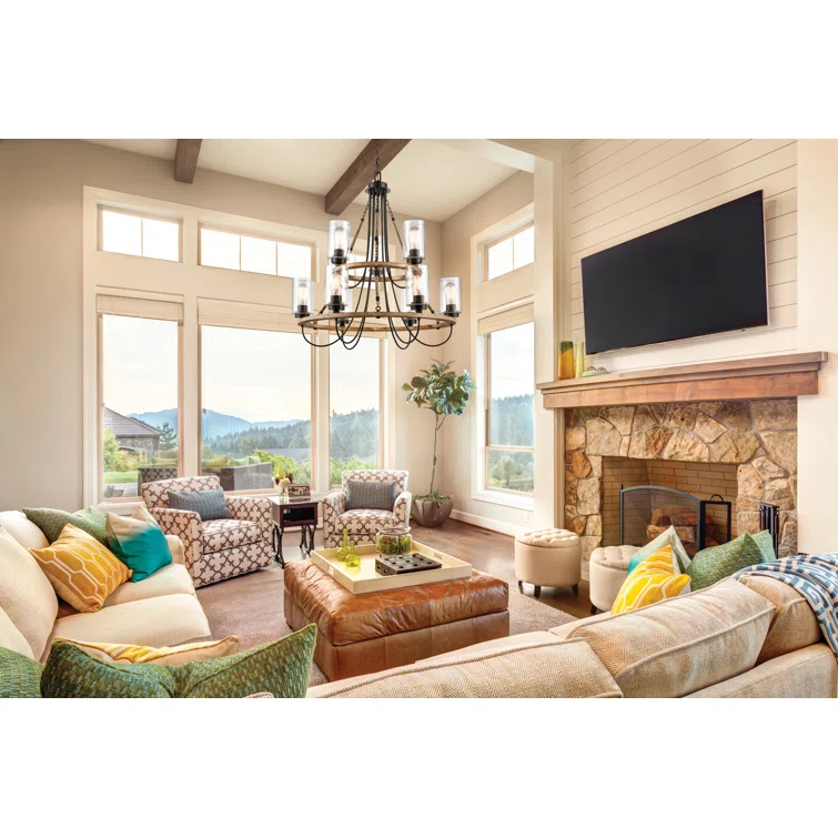 Paladin 9 - Light Dimmable Cylinder Chandelier