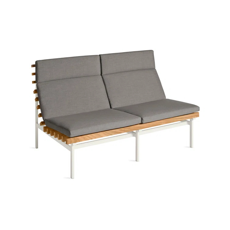 Perch 59'' Powder Coated Aluminum Outdoor Loveseat