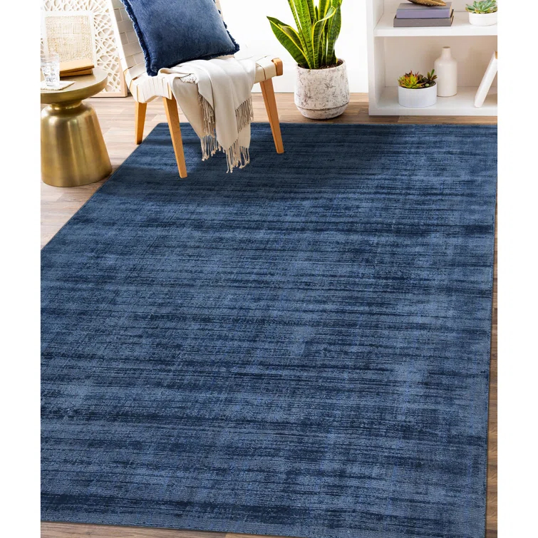 Affinity Londyn Hand-Woven Viscose Area RugBlue