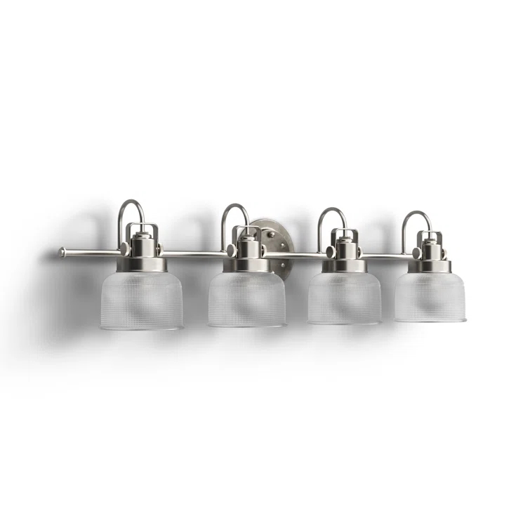 Rosser 4 Light Transparent Dimmable Vanity Light