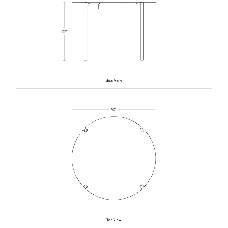 Comeuppance Round Aluminum Outdoor Dining Table