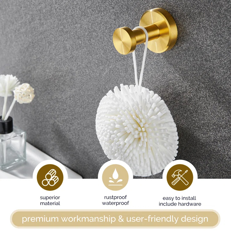 Stainless Steel Wall Mounted Robe Hook