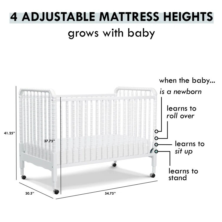 Jenny Lind 3-in-1 Convertible Crib