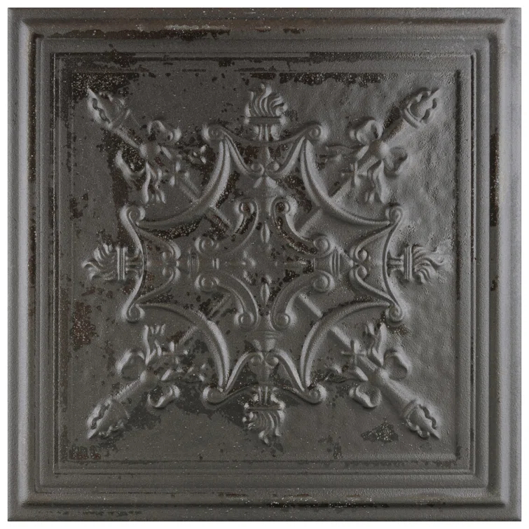 Fitz 8" x 8" Ceramic Patterned Wall Tile