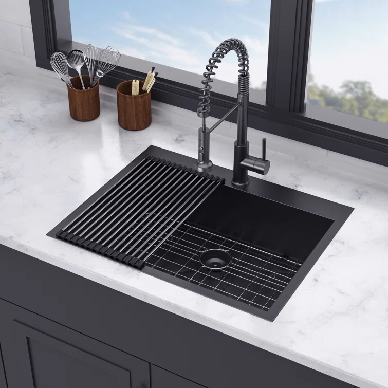 28'' L Drop-In Single Bowl Stainless Steel Kitchen Sink