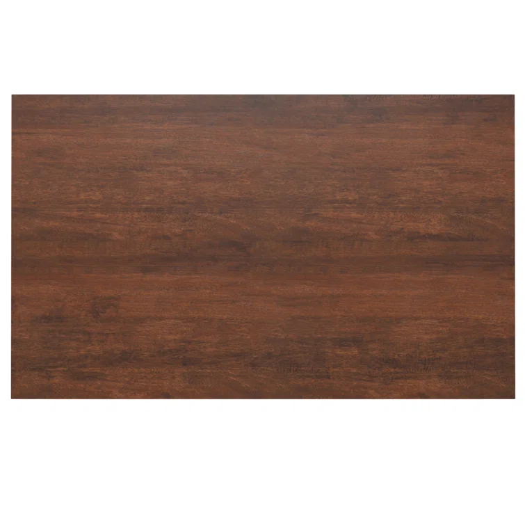 Hunter Solid Wood Top Metal Base Dining Table